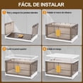 thumbnail image 3 of Cajas de Almacenamiento 4pcs,160L Caja de almacenamiento de plástico apilable plegable, Organizadores de Armario Apilable, Caja Plástica de Almacenamiento Transparente con Tapa y Puerta, 3 of 6