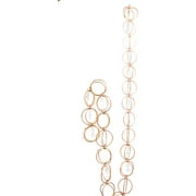 8.5' Copper Colored Rain Chain for Gutter Downspout by Trademark Innovations
