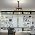 thumbnail image 5 of Delano 25.7 in. Indoor Black Finish Ceiling Fan with Light Kit and Remote, 5 of 5