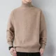 thumbnail image 4 of Suéter de punto para hombre, holgado, de cuello alto, estilo vintage, informal, de moda coreana, de cachemira y manga larga, 4 of 5