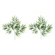 thumbnail image 1 of 2 unids Simulción Hojas de bambú Accesorio de plantas decorativas Adorno de bambú (verde), 1 of 5