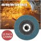 thumbnail image 3 of 10pcs 125mm Profesional Flap discos de 5 pulgadas discos de lijado 40/60/80/120 Grit pulido molino Ruedas Cuchillas for amoladora angular, 3 of 6