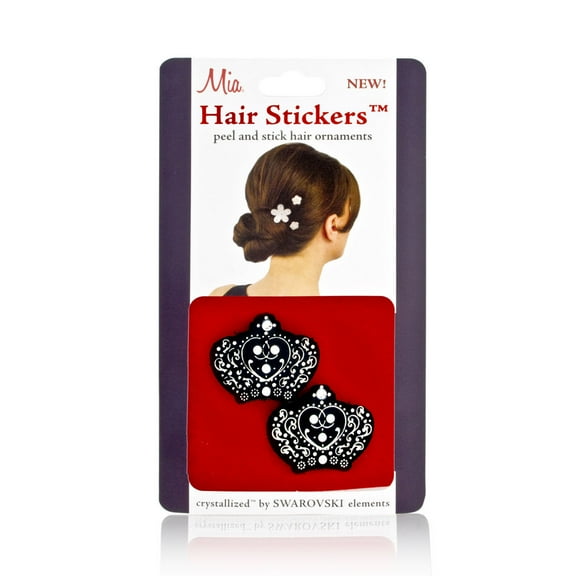 Hair Stickers - Black Crowns - Small (2
