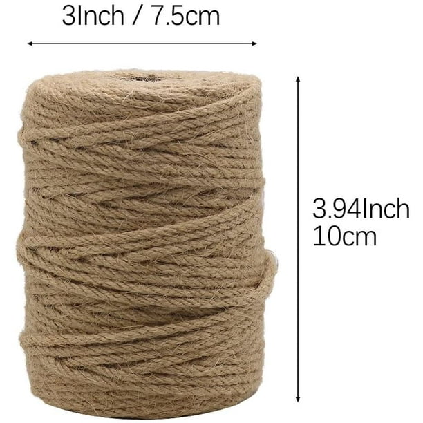 5mm Jute Rope, 100 Feet Twisted Thick Jute Twine String for DIY