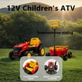 thumbnail image 5 of Xlluproid 12V Ride on Tractor with Trailer,USB,MP3,Bluetooth,LED Light,Safety Belt for 3-8 Girls,Boys,Red, 5 of 10