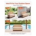 thumbnail image 6 of Outdoor Storage Bench PE Rattan 70 Gal Deck Box - Waterproof Patio Seat & Storage, 6 of 9