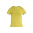 thumbnail image 2 of Scoop Women’s Stretch Cotton Blend Baby Tee with Short Sleeves, XS-XXL, 2 of 6
