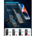 thumbnail image 6 of delpattern Wireless Car Charger 15W Fast Wireless Charger for Car Auto Clamping, Fit for iPhone 15 14 13 12 11 Pro Max Xs, Samsung Galaxy S23 Ultra S22 S21 S20 S10 S9 Note 9, 6 of 9