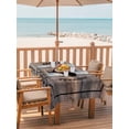 thumbnail image 2 of Outdoor Tablecloth with Umbrella Hole for Patio/Picnic/Party/Camping, Farm Chicken Waterproof Table Cloth Rectangle Table Cover Washable, Country Retro Animals Leaves Wooden Plank (54"x 80"), 2 of 8