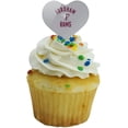 thumbnail image 5 of Ram Heart Love Cupcake Picks Toppers - Set of 6, 5 of 7
