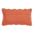 thumbnail image 4 of Fennco Styles Nubby Textured Design Cotton Down Filled Throw Pillow 12" W X 20" L - Rust Decorative Pillow for Home, Couch, Bedroom, Living Room and Office Décor, 4 of 5