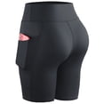 thumbnail image 5 of Cadmus Women's No Front Seam Biker Shorts Naked Feeling 7.5'' High Waisted Yoga Workout Running Spandex Shorts with Deep Pocket, 5 of 7