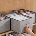 thumbnail image 3 of Trousers Storage For Closet Wardrobe Drawer Washable 7 Compartments Box Clothes Organizer Storage, 3 of 15