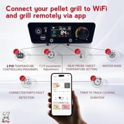 Meatender Advanced Wifi Pid Trapezoid Controller for Pit Boss Smokers, App-Enabled