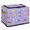 Multicolor 3, variant on ADECORIVY Striped Mexican Fabric Storage Bin with Lid, Foldable Storage Box Decorative Cube Organizer Basket for Closet Shelf Organizing Clothes