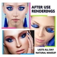 thumbnail image 4 of Máscara de pestañas azul para pestañas Impermeable Voluminosa Natural Hipoalergénica Coloreada Mejor beneficio Voluminizador Alargamiento Rizado Definición Lavable Pestañas azules Máscara de pestañas, 4 of 7