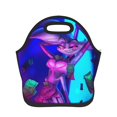 Hazbin Hotel Insulated Lunch Bags Portable Bento Box Thermal Lunch Tote