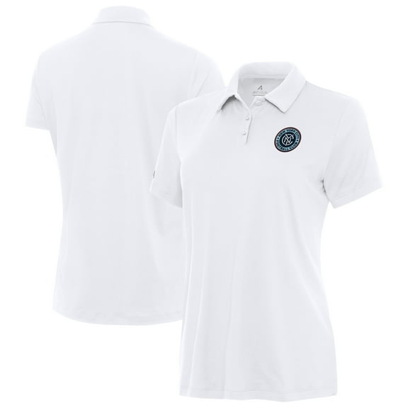 Women's Antigua White New York City FC Reprocess Polo