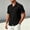 Black, variant on COSFO Summer Men's Short-Sleeve Button-Down Shirt Beach Blue Shirt Loose Fit Collared Casual Vacation Mens Shirts M