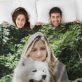 thumbnail image 3 of Custom Blanket with Photo Text, Personalized Gifts for Women Men, Customized Picture Blanket for Baby Mother Father Adult Friends Lovers Dog Pets, Birthday Anniversary Halloween Christmas, 3 of 6