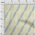 thumbnail image 1 of oneOone Cotton Flex Pale Yellow Fabric Argyle Geometric Quilting Supplies Print Sewing Fabric By The Yard 40 Inch Wide, 1 of 4
