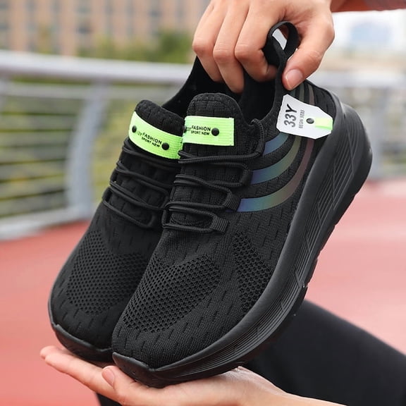Men’s Wide Width Running Sneakers Lightweight Breathable Walking Shoes Cushioned Non-Slip Athletic Trainers for Gym Hiking Travel Commuting and Everyday Comfort