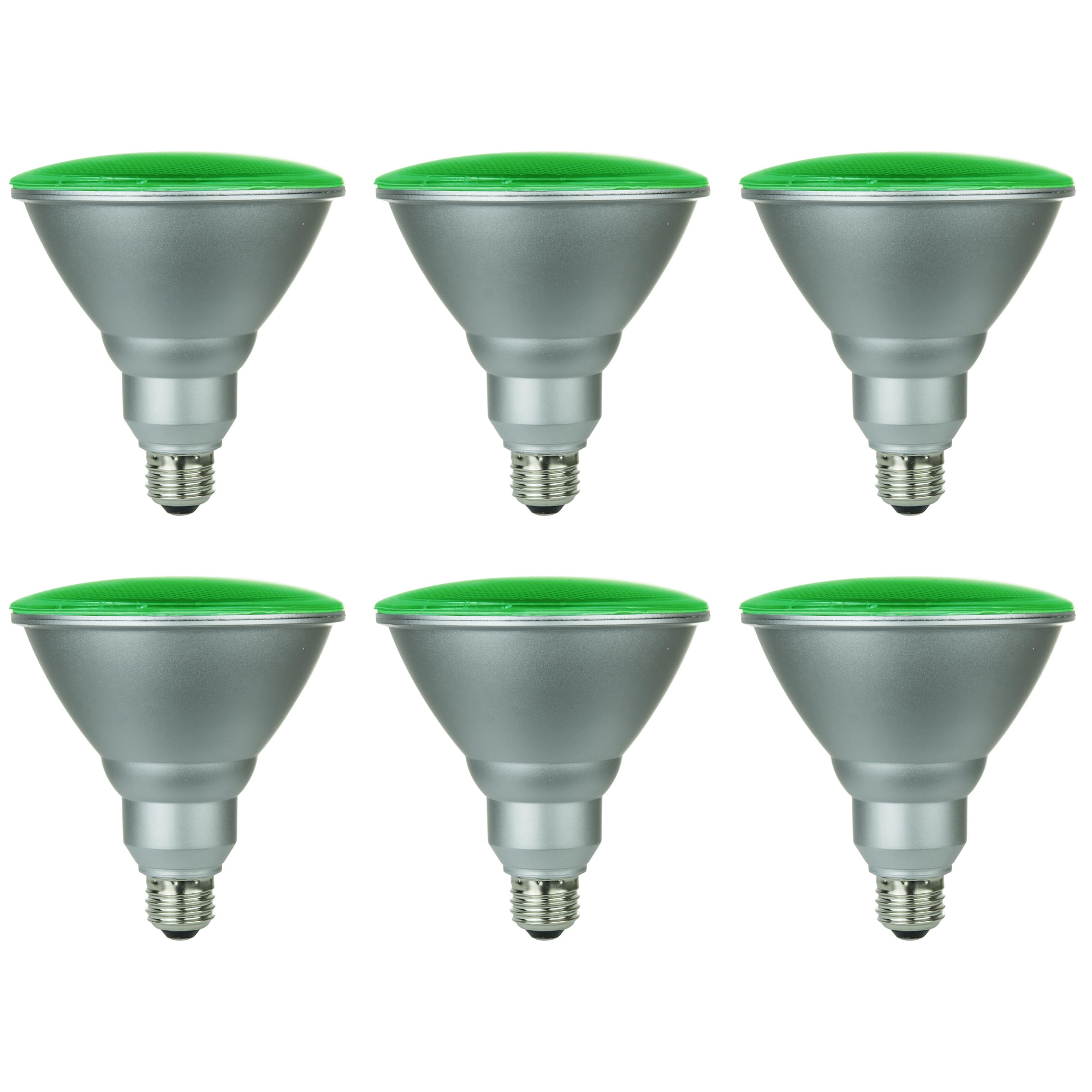 Sunlite Green LED PAR38 Reflector Light Bulb, 6 Watts, 120220 Volts
