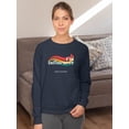 thumbnail image 2 of I'm Influencer Banner Sweatshirt Women -Image by Shutterstock, Female Medium, 2 of 4