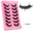 thumbnail image 1 of Fiudx Extensiones de Pestañas, Pestañas Postmortems de Visón de Lujo, Pestañas Postizas de Gruesas y Rizadas, Maquillaje para Fiestas Informales, Sesión de Fotos de Boda, Diseño Reutilizable de Larga, 1 of 2