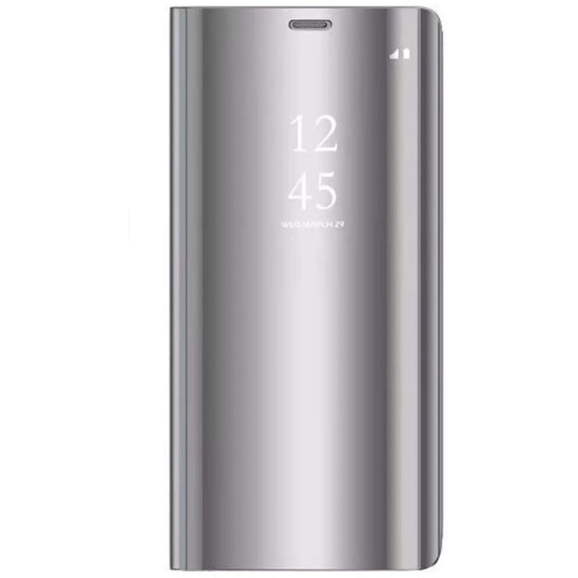 Case Compatible / Replacement For Samsung Galaxy S7 Case Mirror Cover Case Flip Protective Case Clear View Bag Cell Phone Case Cover Metallic Woman Scarf With Ultra Cell Phone Case (Silver)