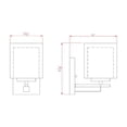 thumbnail image 4 of Design House Impala Traditional 1-Light Indoor Dimmable Wall Light with Double Glass Shade, Rustic Bronze, 4 of 16