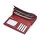 thumbnail image 3 of Piel Genuina Cartera Mujer Largo Lujo Patrón De Cocodrilo  rojo, 3 of 4