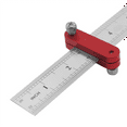 thumbnail image 5 of 2 Pcs Règle en Acier Réglage de Limite Bloc de Localisation pour Menuiserie, 5 of 5