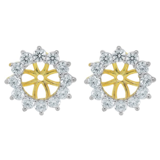 Cubic zirconia earring jackets Clearance