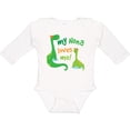 thumbnail image 3 of Inktastic My Nona Loves Me Grandson Dinosaur Boys Long Sleeve Baby Bodysuit, 3 of 5