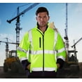 thumbnail image 3 of High Visibility Reflective Safety Jacket Workwear Waterproof Bomber Quilted Lining Jacket Lightweight for Women (Yellow,S), 3 of 4