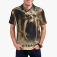 thumbnail image 1 of Fotbe Ancient Skull Cave Landscape Camiseta Polo de Golf para Hombre con Estampado – Camisa Deportiva Transpirable con Cuello Abotonado-XX-Large, 1 of 6