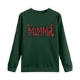thumbnail image 4 of Sexlip Womens Long Sleeve Sweatshirt Rihanna Letter Print Design Soft Fabric Comfortable Silhouette for Casual Wear Green XXL, 4 of 5