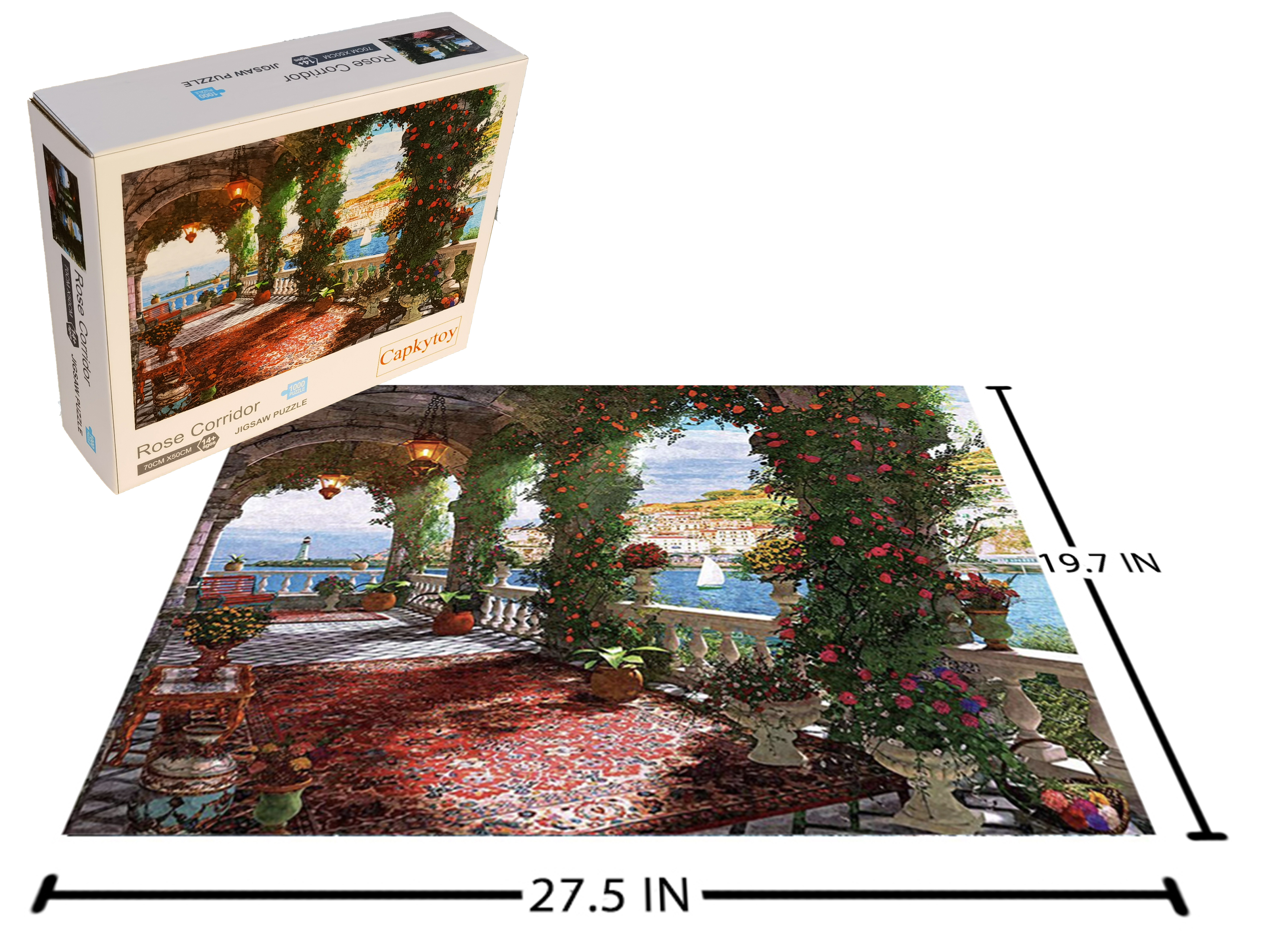 Capkytoy Jigsaw Puzzles for Adults 1000 Piece Rose Corridor