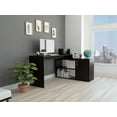 thumbnail image 2 of Axis Modern L-Shaped Computer Desk with Open & Closed Storage White, 2 of 11