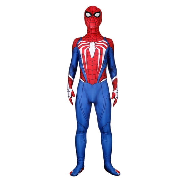 Boys Spider Cosplay Full Body Jumpsuits Red Blue Halloween Superhero Costumes for Birthday Party Pretend Play Outfits