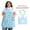 Blue, variant on UNIWELL Plus Size Kitchen Cooking Aprons for Women with Pockets Japanese Linen Cross Back Apron Unisex for Baking Painting Gardening