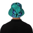 thumbnail image 3 of Balery Blue Floral with Butterflies Sun Hats for Men Women Bucket Hat UPF 50+ Buckey Hat Boonie Hat Foldable UV Protection Hiking Beach Fishing Summer, 3 of 9
