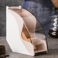 thumbnail image 3 of Acrylic Coffee Filter Paper Dispenser with Lid - Countertop Storage Rack for Barista Tools (15x12cm Kitchen Organizer), 3 of 8