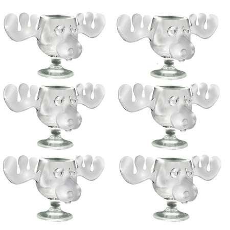Xmas Vacation Moose Mugs (Set/6) Lampoon's Christmas Vacation Walley World Moose Head Shot Glasses ()