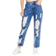 thumbnail image 1 of Jeans Mujer Mom Fit Destroyer Moda Casual Mezclilla Azul azul 7 Incógnita 110099, 1 of 5