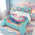 thumbnail image 2 of Manfei Sea Animal Axolotl King Size Comforter Sets,Cute Animals Print Comforters King Size,Polkadot Reversible,3pcs,1 Comforter and 2 Pillowcases, 2 of 7