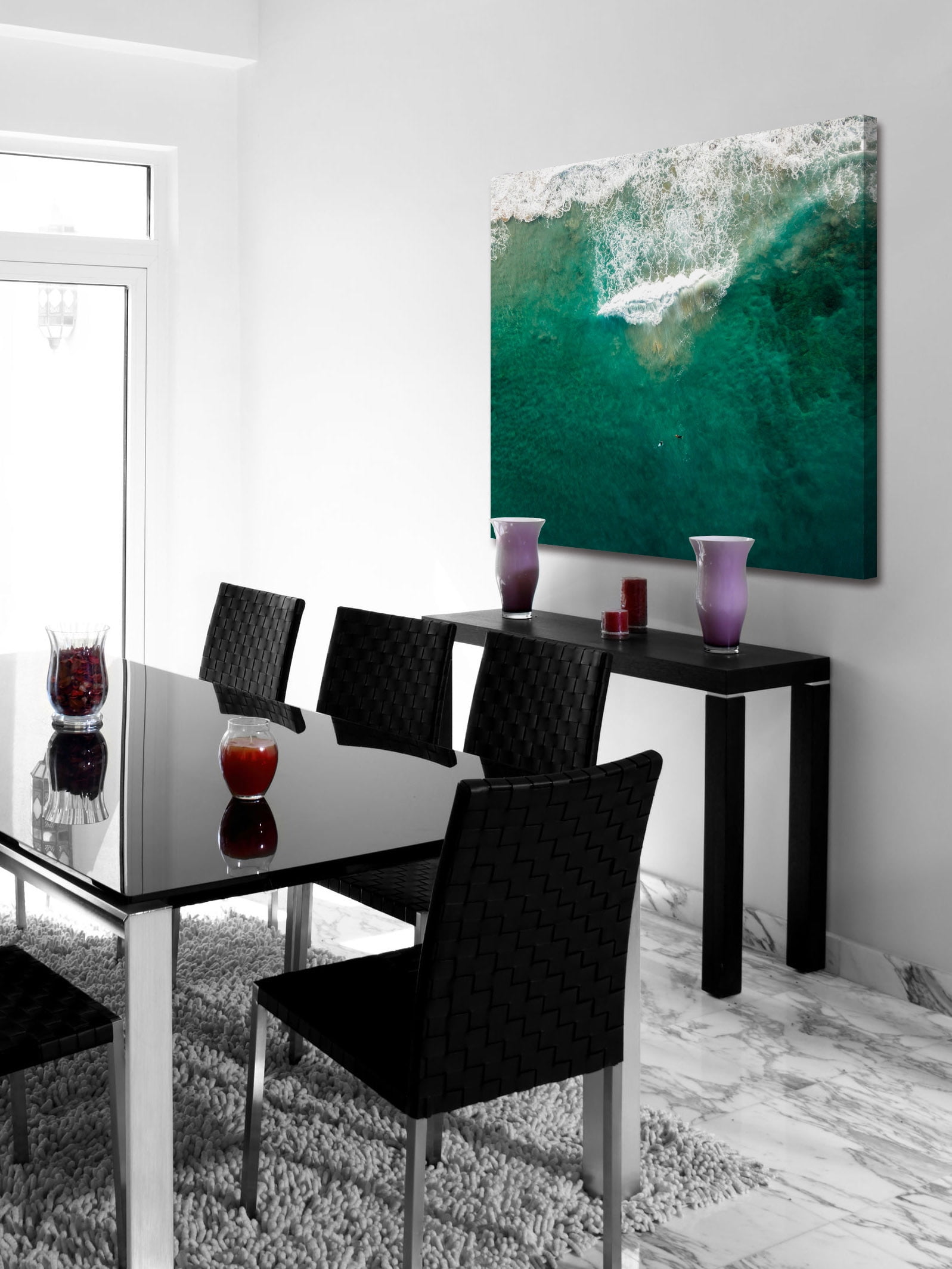 "Wakesurfing" Painting Print on Wrapped Canvas