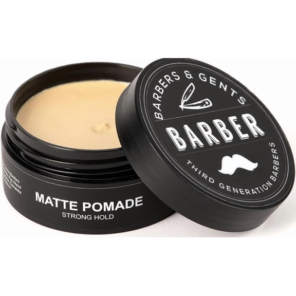 Barbers & Gents Matte Pomade for Hair Styling 2.80oz 80g Strong hold