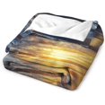 thumbnail image 4 of Printed Fleece Throw Blanket For Adult Children - Soft Cozy 3D Sunny Forest, 4 of 7